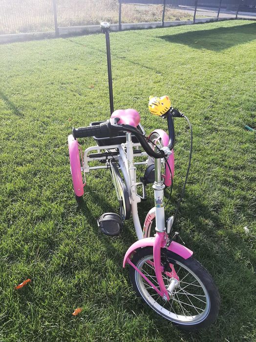 Rower rehabilitacyjny trójkołowy dla dziewczynek 8-13 lat HAPPY
