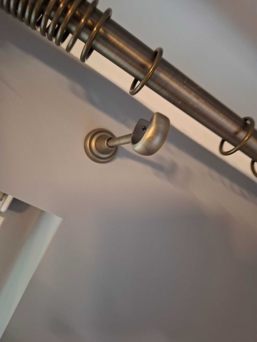 Karnisz 410 cm rura brudne złoto