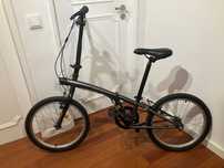 Bicicleta dobrável BTwin fold 100 com acessórios