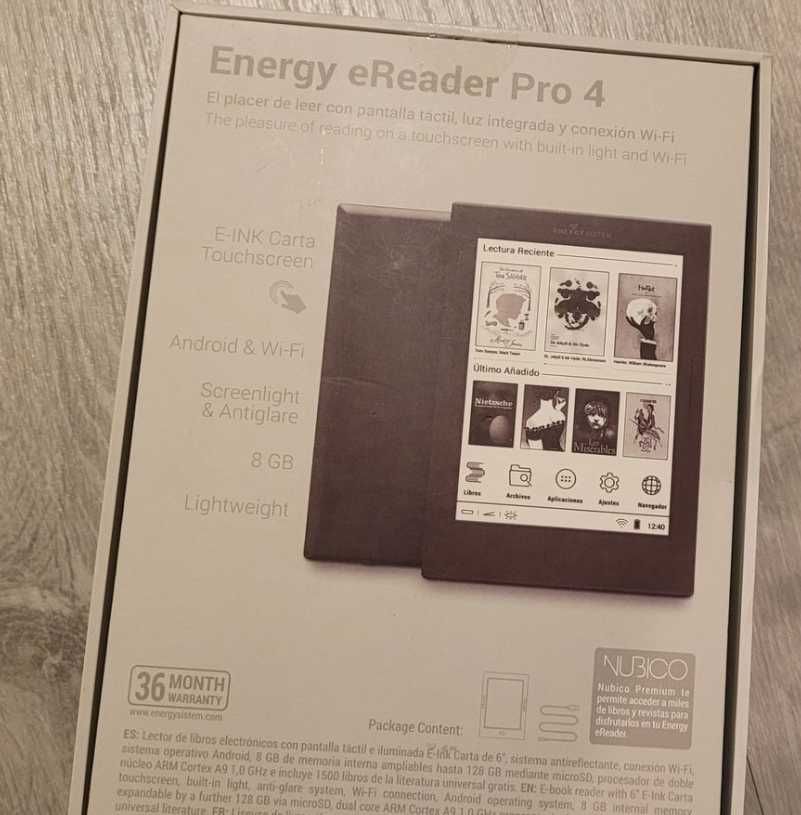 Vendo Ebook Energy Sistem eReader Pro 4 para peças