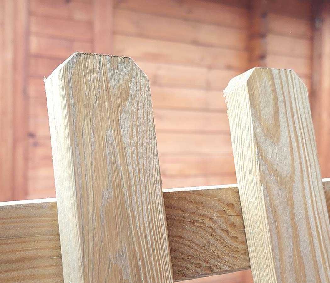 Płot sztachetowy drewniany Minipłotek 65/45 x 120 cm