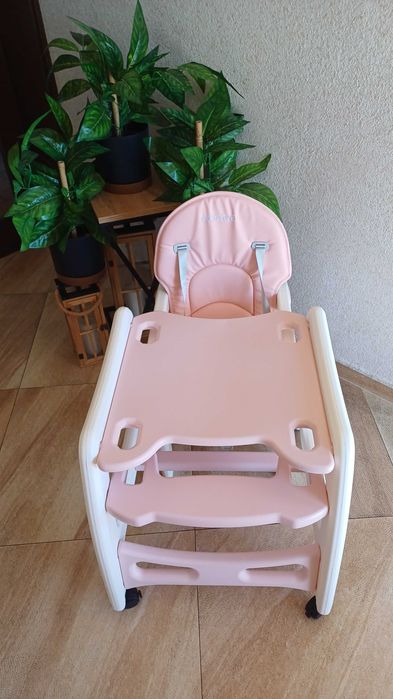 Krzesełko do karmienia ze stoliczkiem składane wielofunkcyjne 5w1