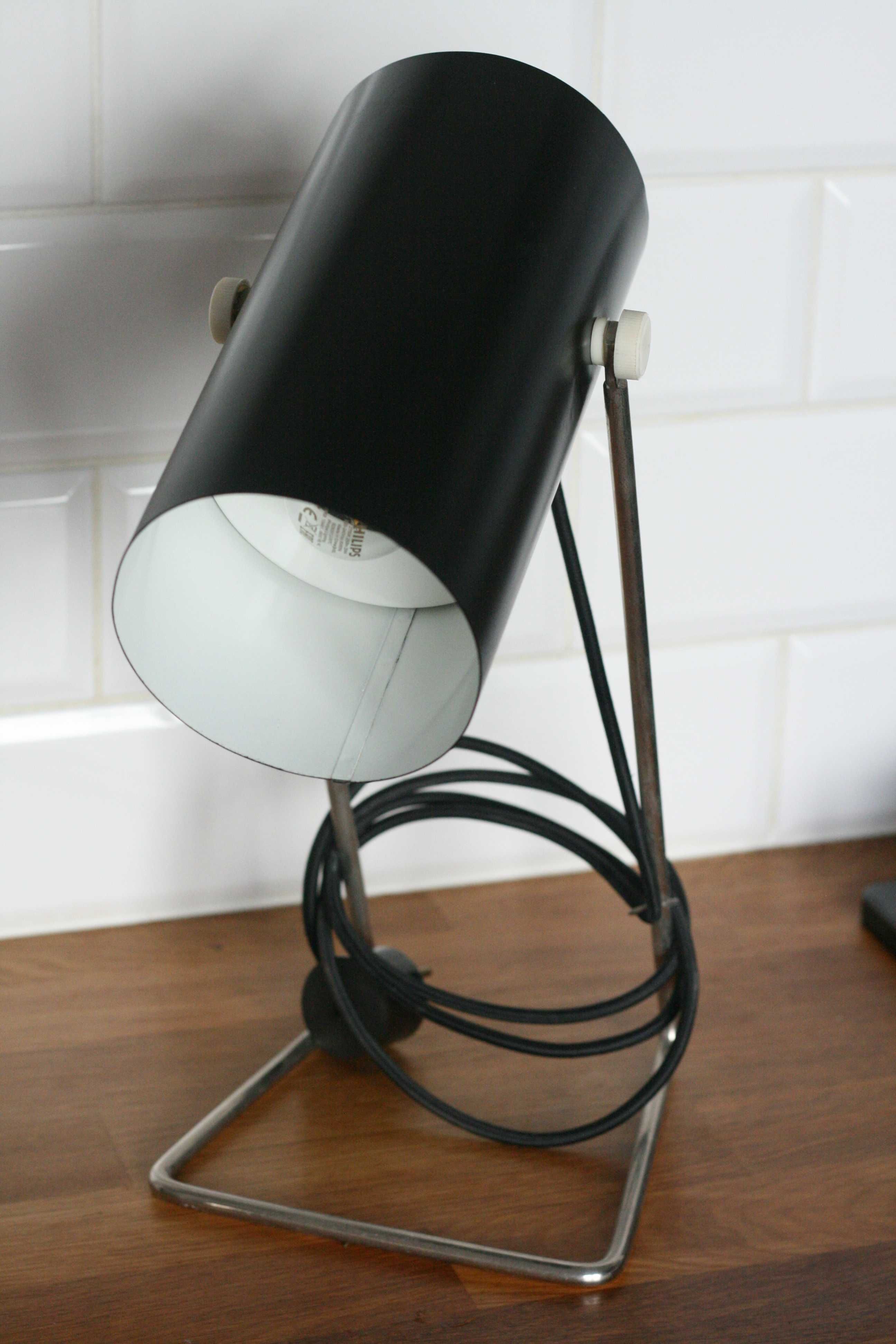 Lampa Zaos St-5 po renowacji PRL modern vintage loft lata 60. biurkowa