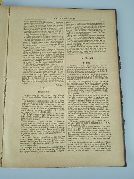 O Exercito Português - 1890 (periódico militar encadernado)