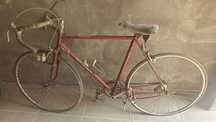 Bicicleta de ciclismo antiga