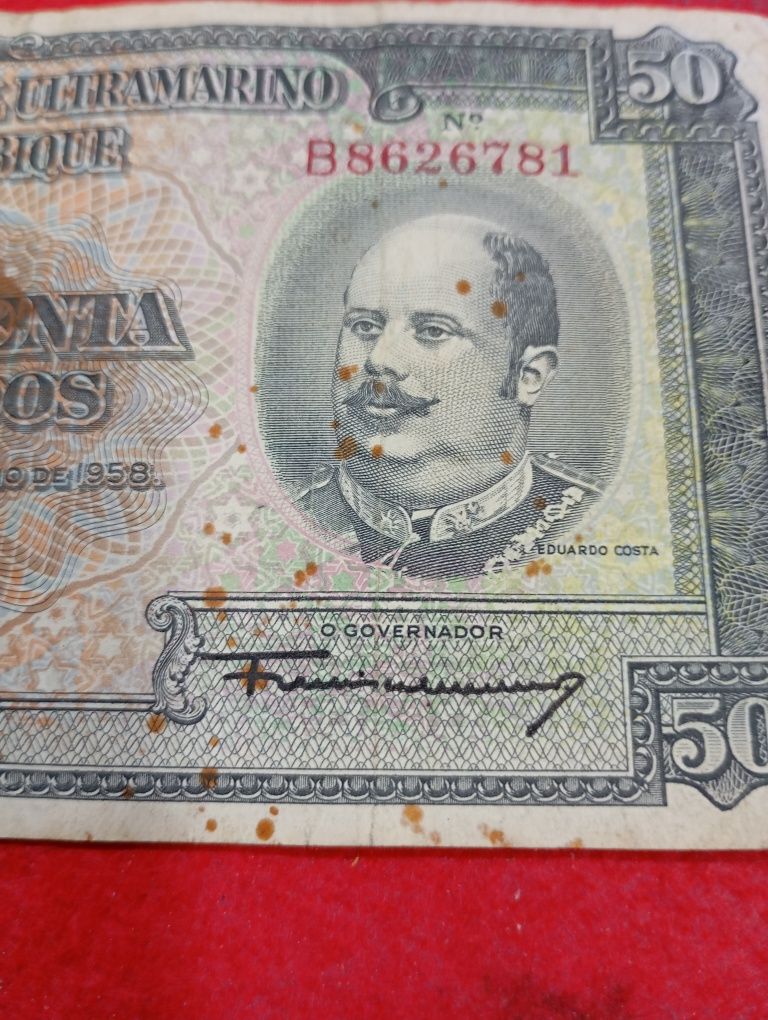 Nota de 50 escudos Moçambique