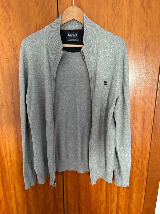 Casaco Timberland cinzento malha algodão