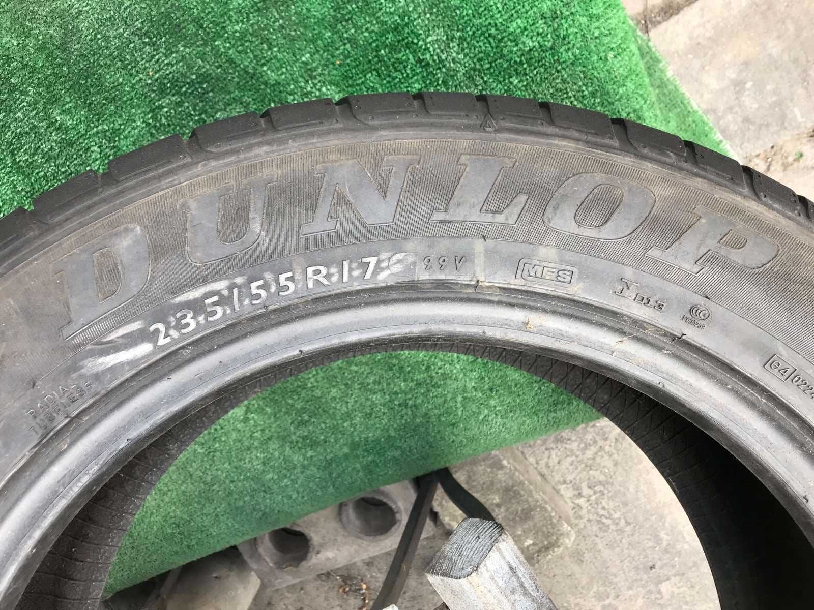 Шини Dunlop 235/55r17 Пара літо б/у склад Оригінал