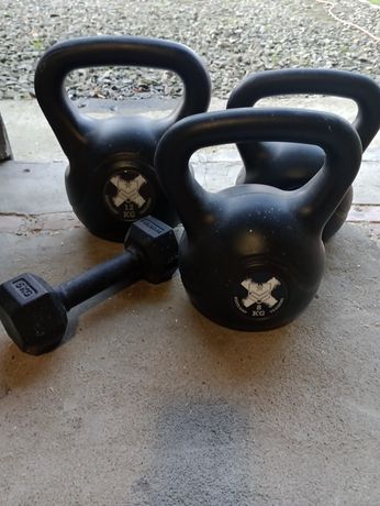 Bootcamp Kettlebell zestaw + drążek do ćwiczeń