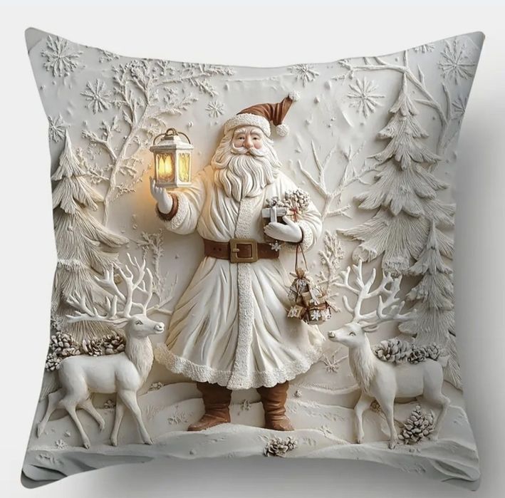 Komplet 4 świątecznych poszewek