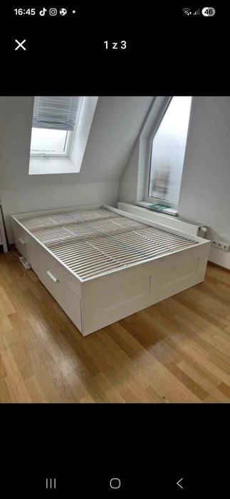 Łóżko IKEA BRIMNES 140x200,160x200 - elegancki styl i wygoda
