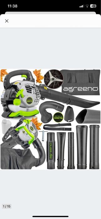 Dmuchawa do lisci z rozdrabniaczem