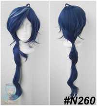 Genshin Impact Kaeya cosplay wig niebieska długa peruka z grzywką