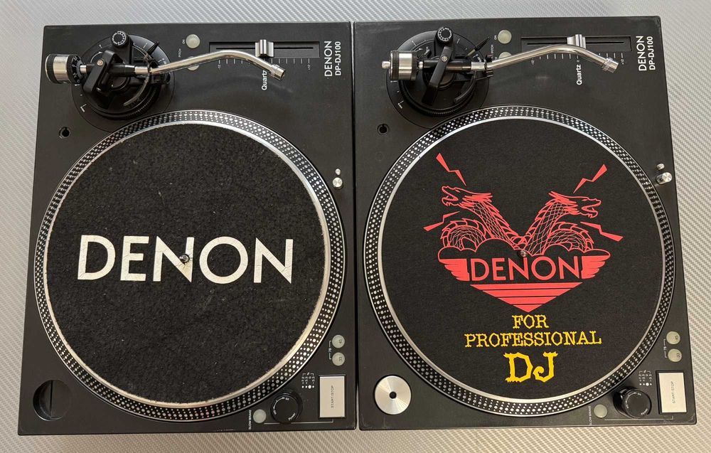 2 x Gramofon DENON DP-DJ100 dla Dj napęd bezpośredni direct drive 12kg