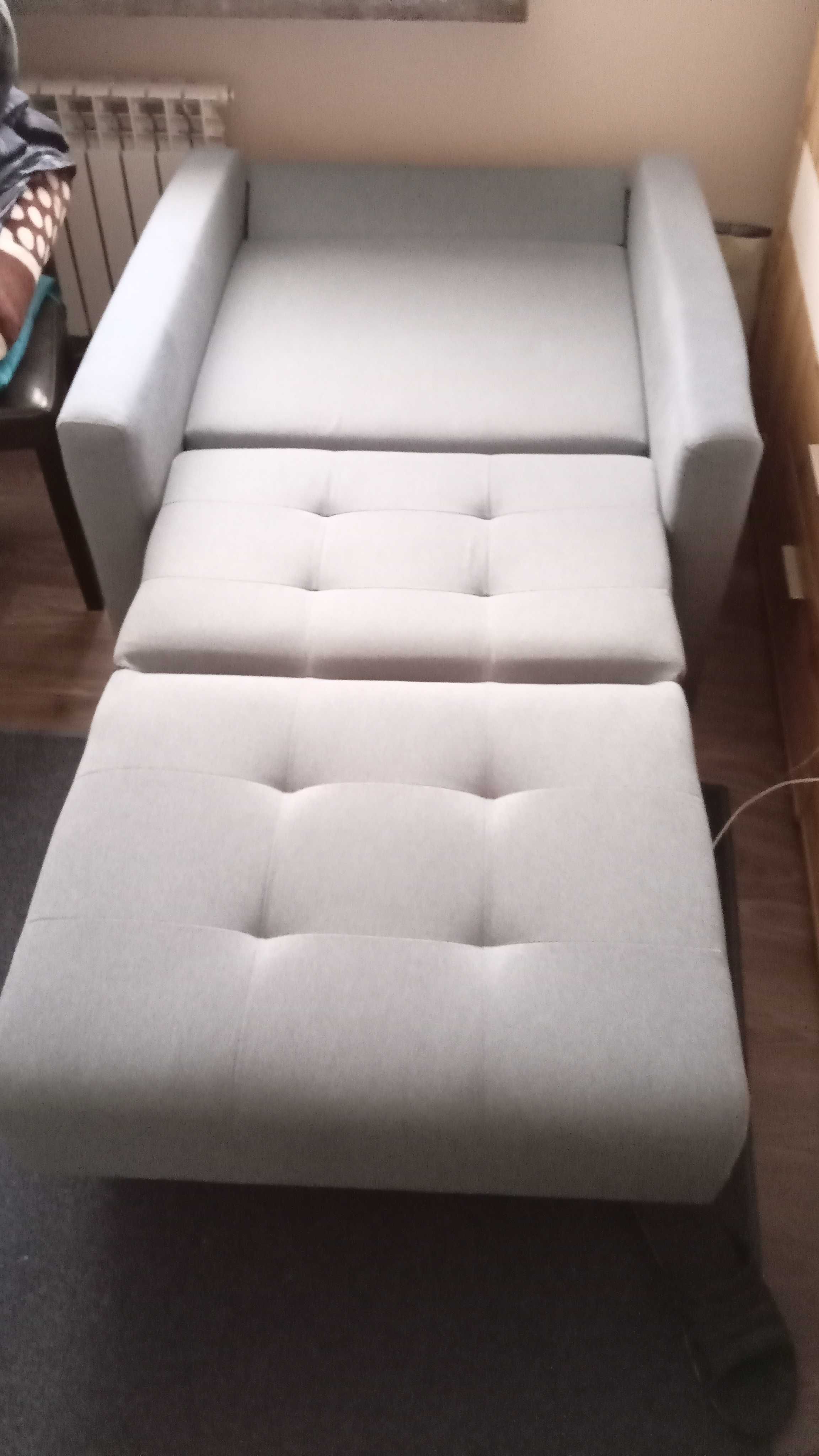 Sofa jednoosobowa rozkładana MONDO popielata