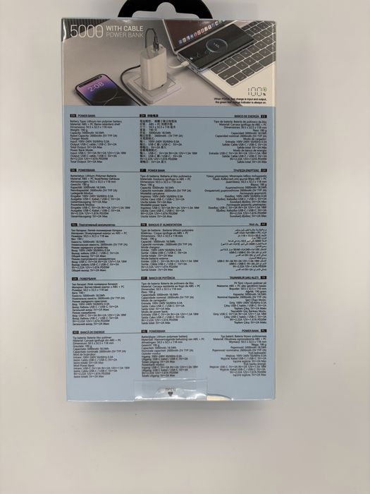 Hoco J148 Зарядний пристрій + Power Bank 5000mAh PD20W QC3.0