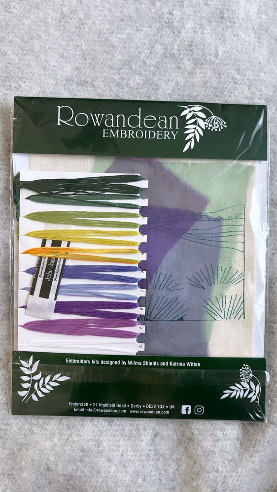 Rowandean Embroidery nowy zestaw do haftu lawendowe pola