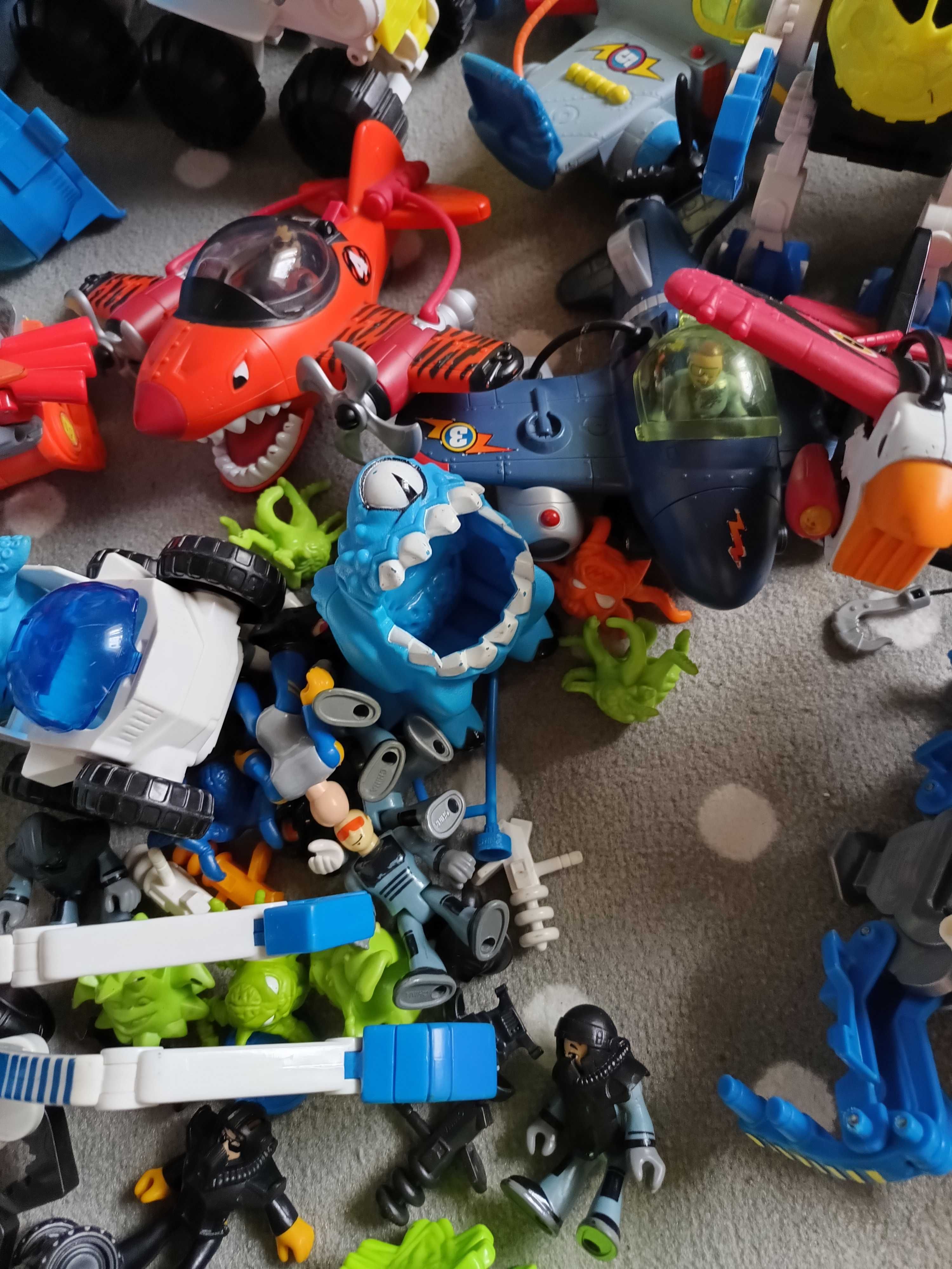 Mega zestaw Imaginext samoloty stacja kosmiczna prom Fisher Price