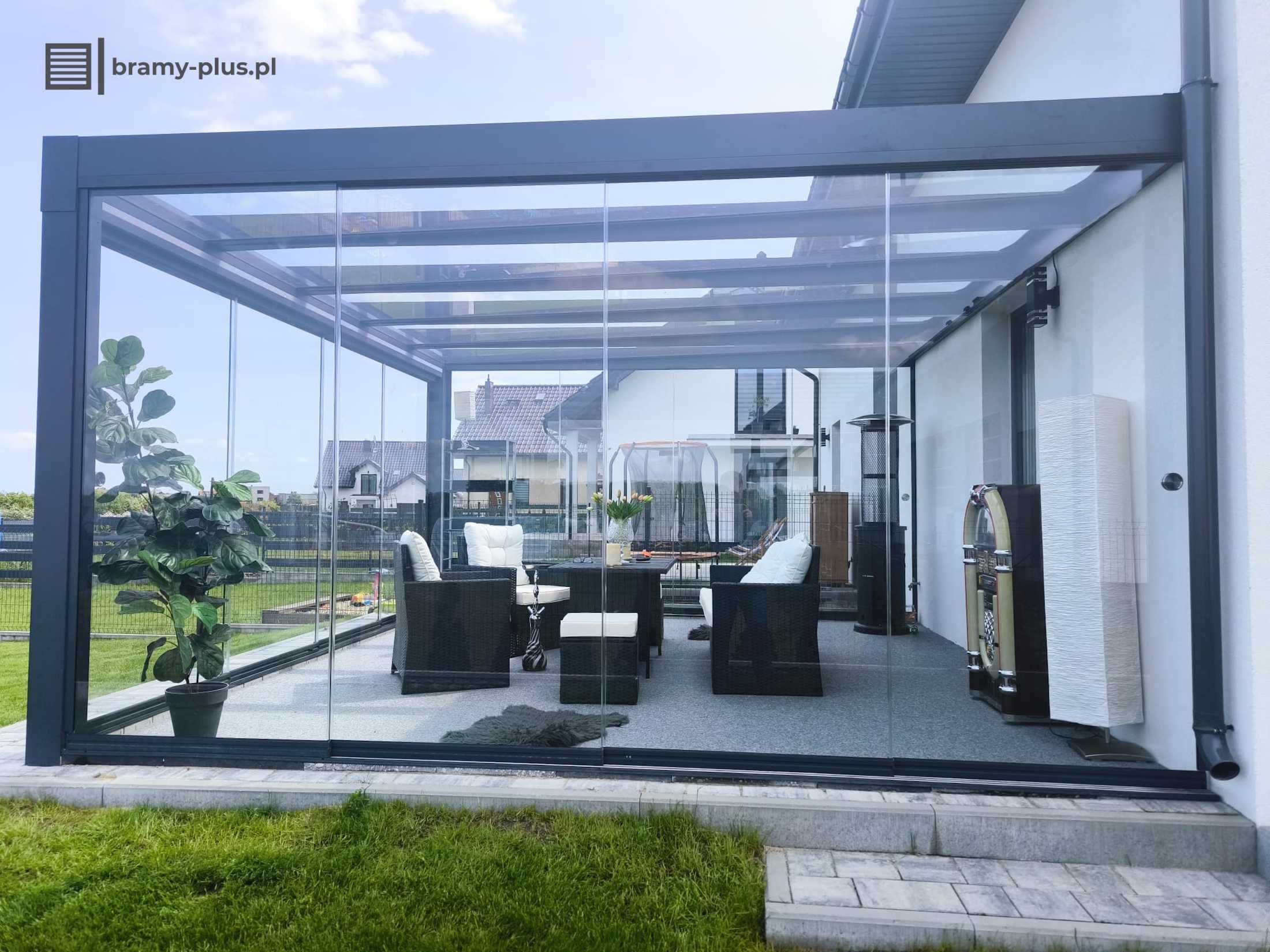 Pergola aluminiowa zadaszenie tarasu z aluminium 6x3 inne rozmiary