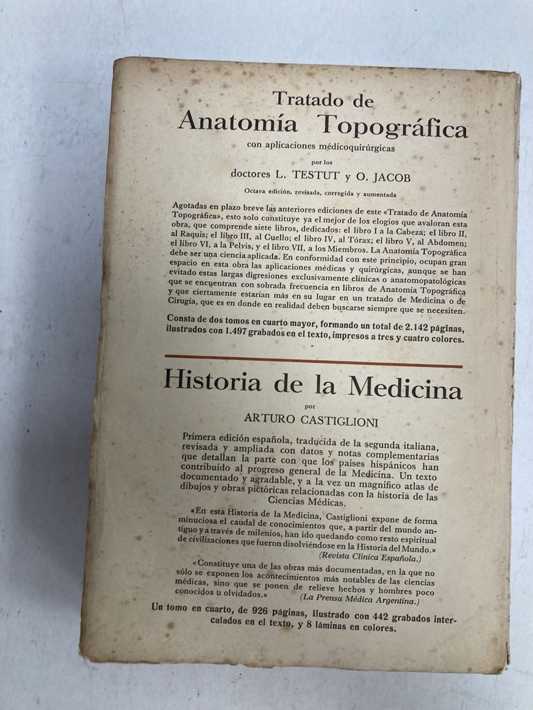 2 Livros antigos Tratado de Anatomia Humana, L. Testut