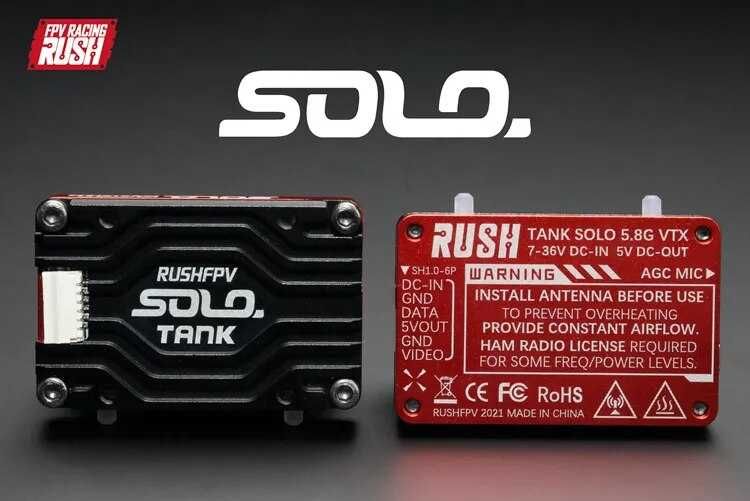 Відеопередавач - RUSHFPV RUSH Tank Solo VTX 5.8G 1.6W 48CH