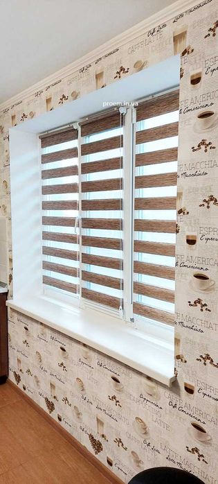 Жалюзи День-Ночь, Рулонные шторы, Тканевые ролеты Berlin B-0800 Днепр