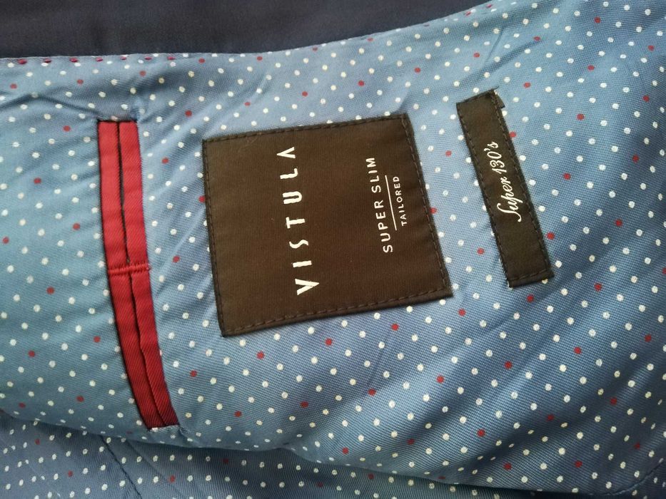 marynarka Vistula super slim 52 L 182/104/90(92) 52L granat wełna 130'