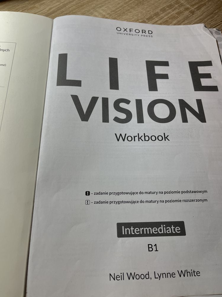 Ćwiczenia life vision intermediate B1 klasa 2