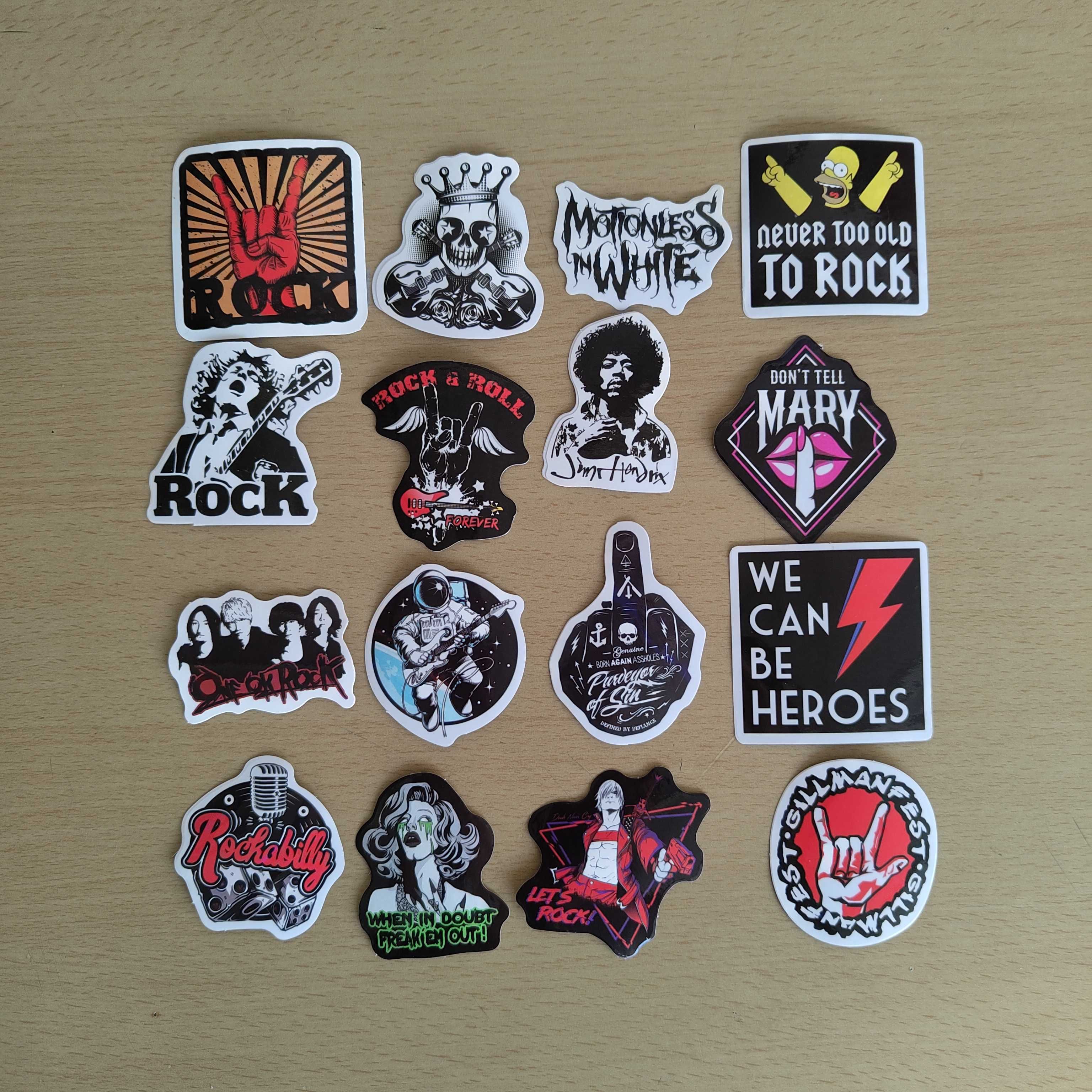 55 Autocolantes Adesivos Stickers Rock