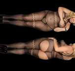B004 plus size seksowna bielizna erotyczna bodystocking NA PREZENT