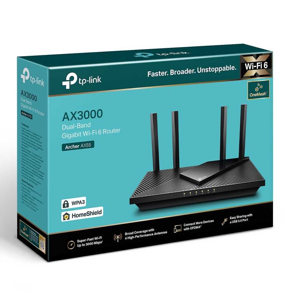 Роутер, маршрутизатор WiFi TP-Link Archer AX55 (нов)