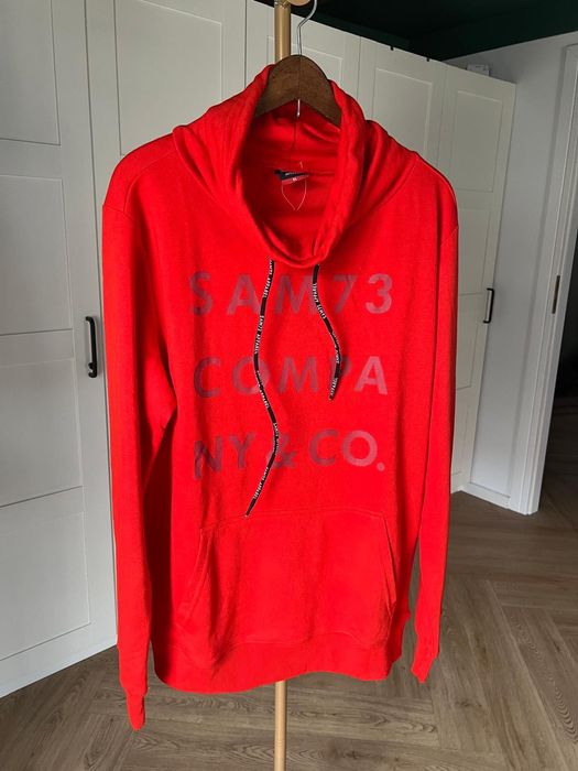 Nowa z metkami czerwona męska bluza z kominem rozmiar XL marki Sam 73