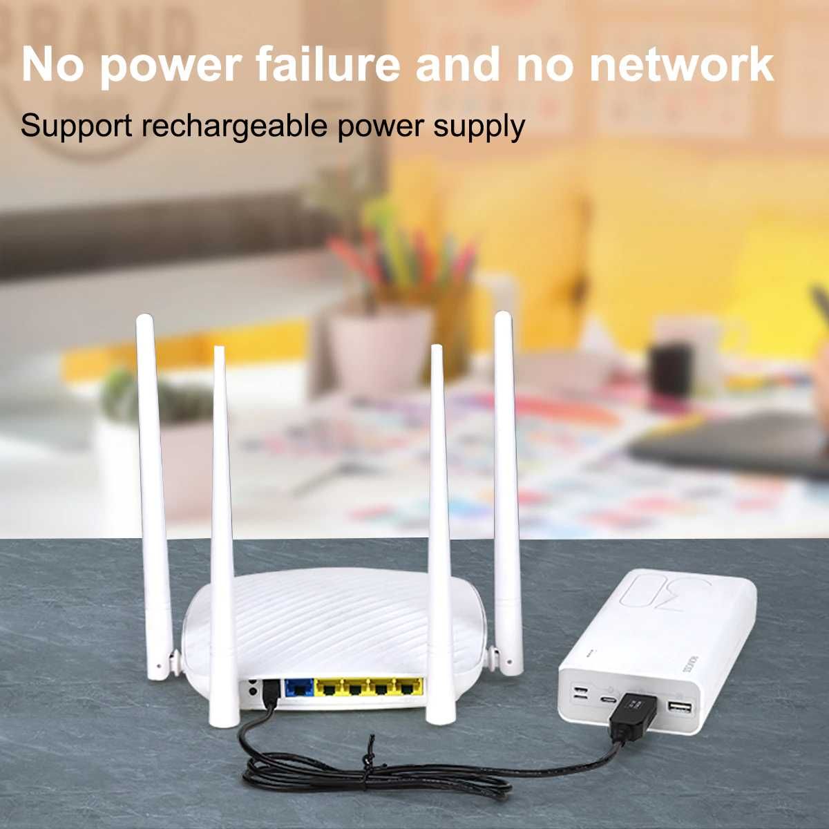 USB Кабель для роутера от повербанка USB DC 12V 1.5A Модем ONU 5.5*2.1