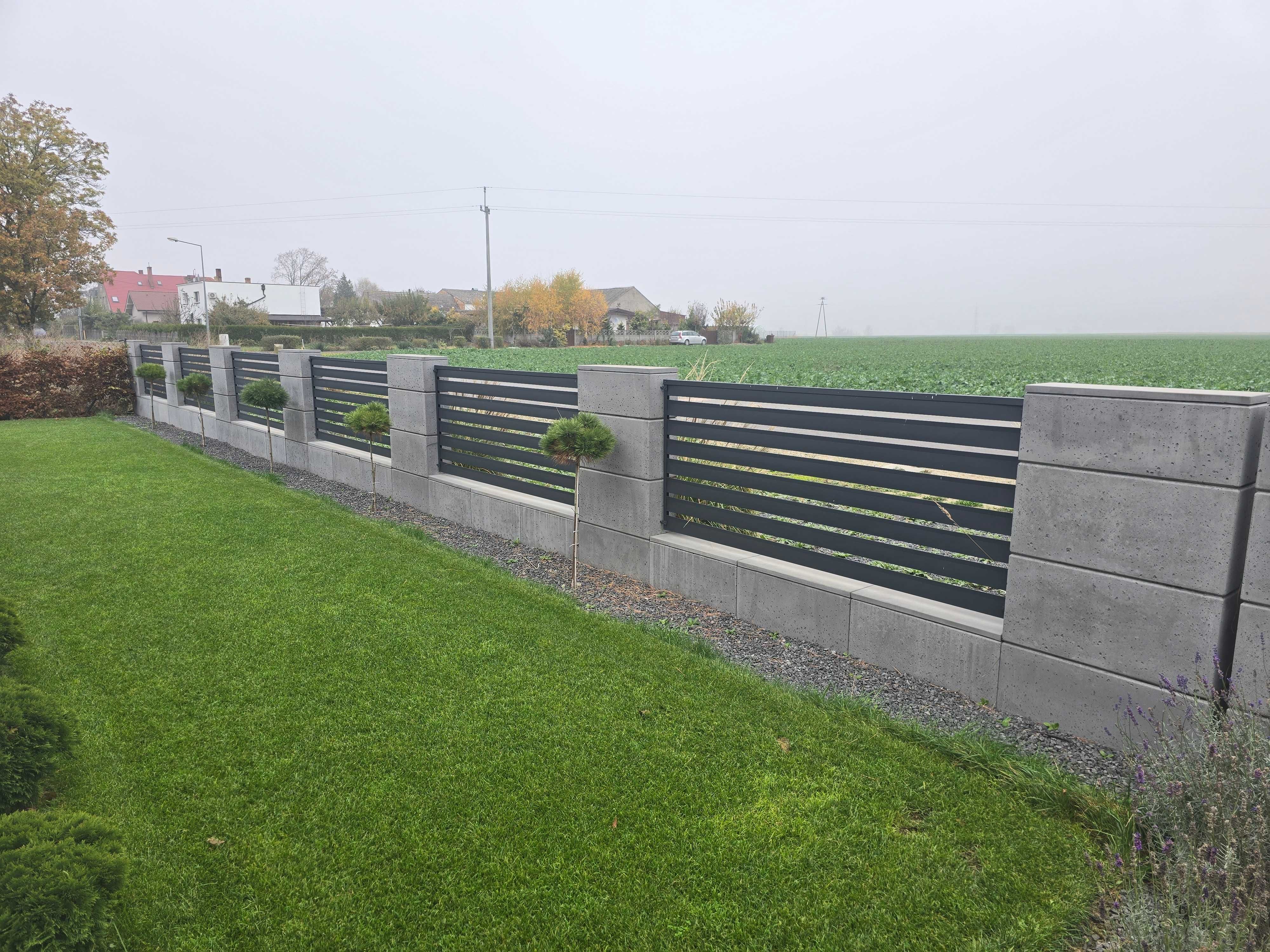 Pustaki Ogrodzenie z Betonu Architektonicznego Bloczek Bloczki HIT