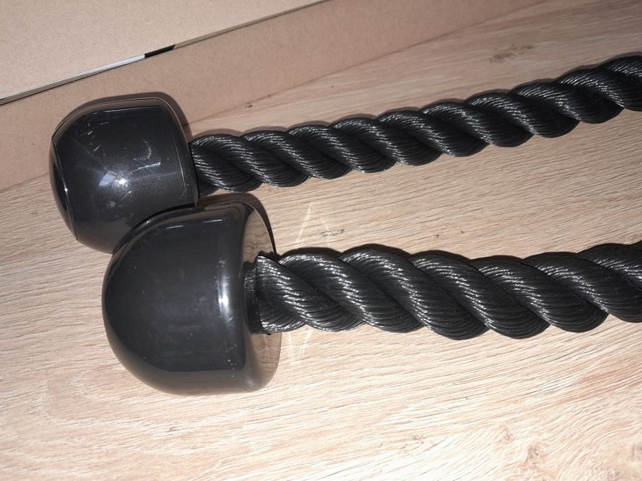 Sznur lina do wyciągu z uchwytem do ćwiczeń na triceps