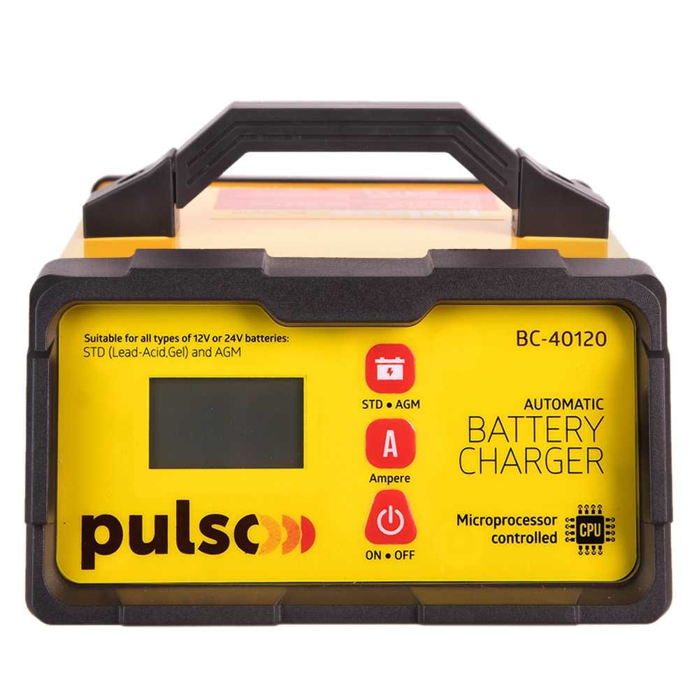 Зарядний пристрій PULSO BC-40120 12&24V 10A/5-190AHR/LCD/Iмпульсний