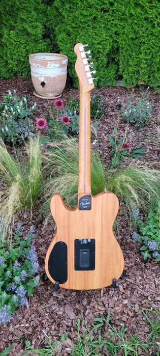 Fender Acoustasonic Telecaster  bialy wyprzedaż instrumentów.