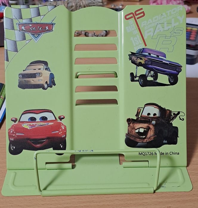 Підставка для книг Тачки металева