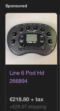 Line 6 POD HD ( processador de Guitarra, voz ou baixo ]