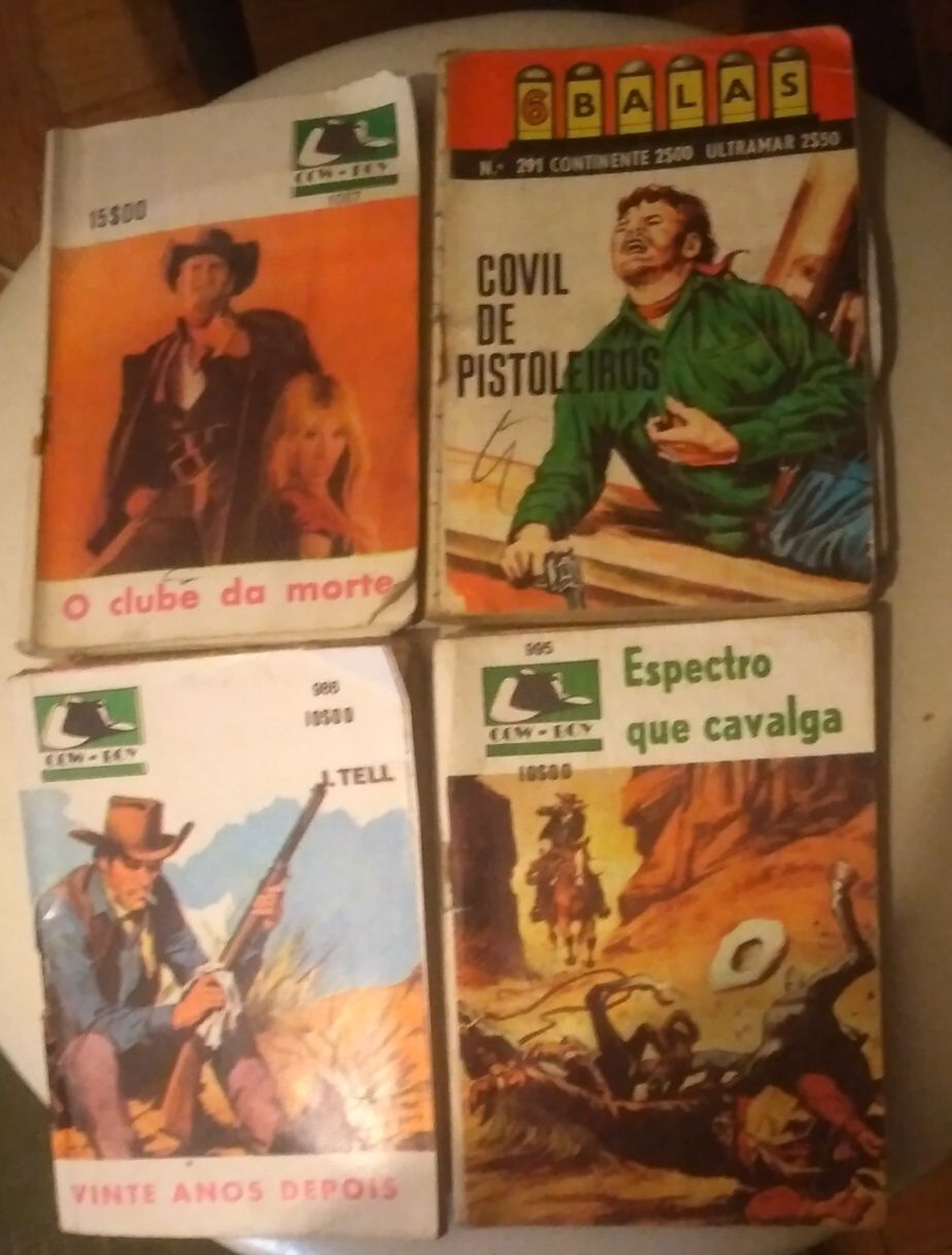 Livros ação anos 70/80