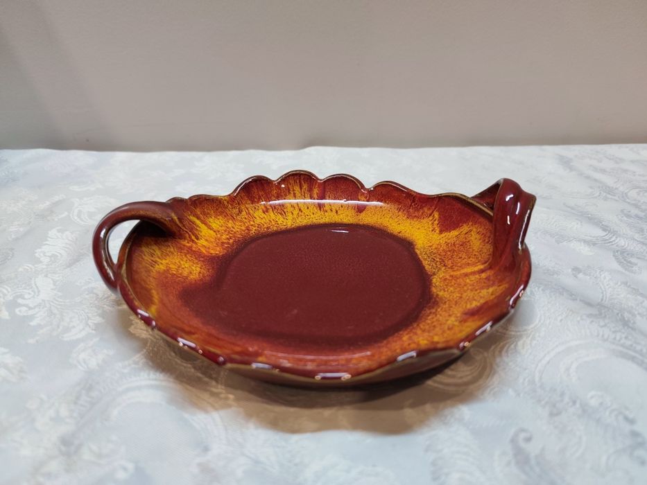 Półmisek/Talerz Ceramiczny Vintage Drip Glaze