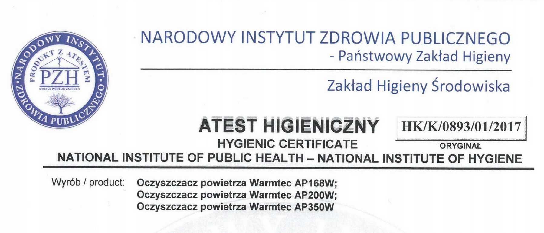 Oczyszczacz powietrza AP350W+ z nawilżaczem i Wi-Fi- używany