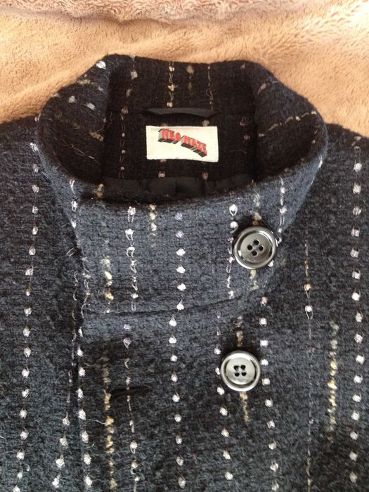 Casaco 3/4 preto mesclado