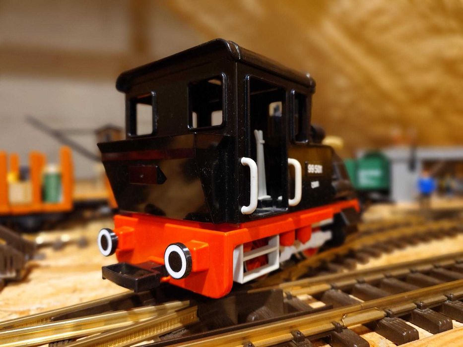 Model lokomotywy parowej,Playmobil LGB,skala G,kolejka ogrodowa