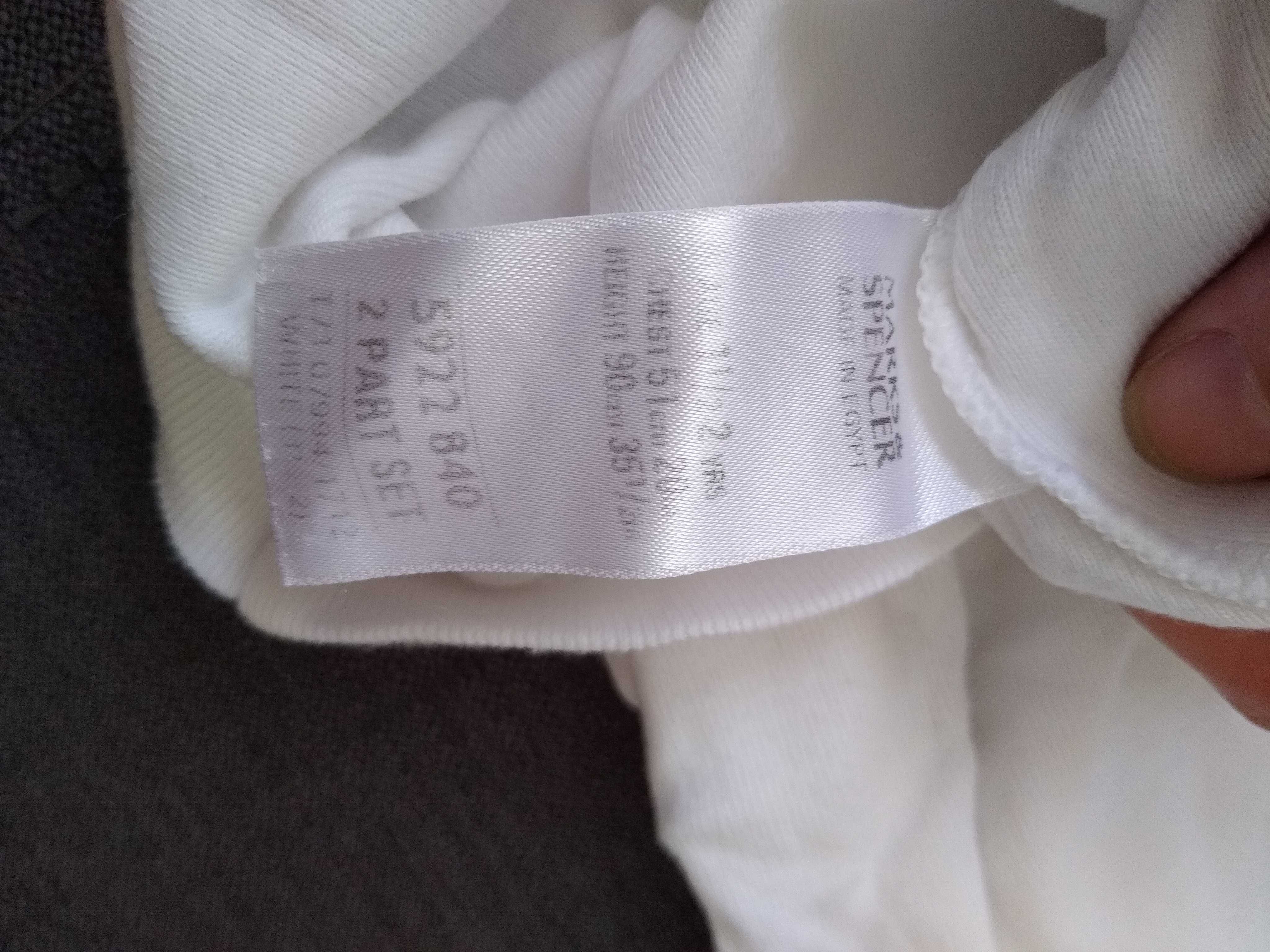 Biała bluzka bluzeczka T-shirt koszulka na krótki rękaw M&S