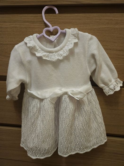 Biała sukienka chrzest święty 68