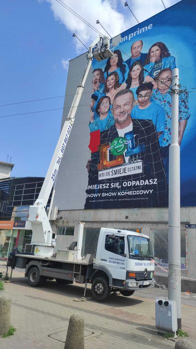 Podnośnik Koszowy 25 i 20m Wrocław Wynajem, Usługi podnośnikiem Zwyżka