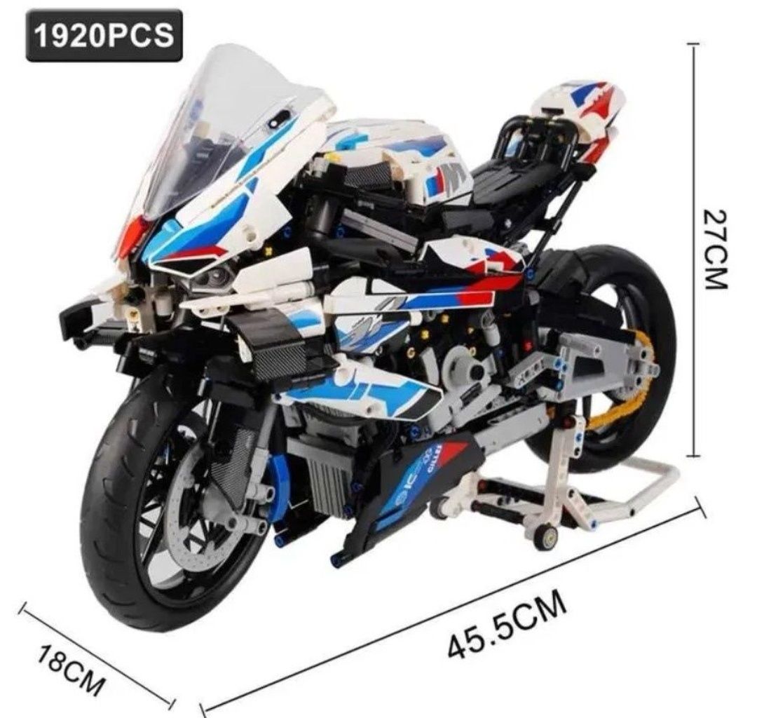 Klocki na wzór Technic 42130 motocykl BMW M 1000 RR (nie Lego)