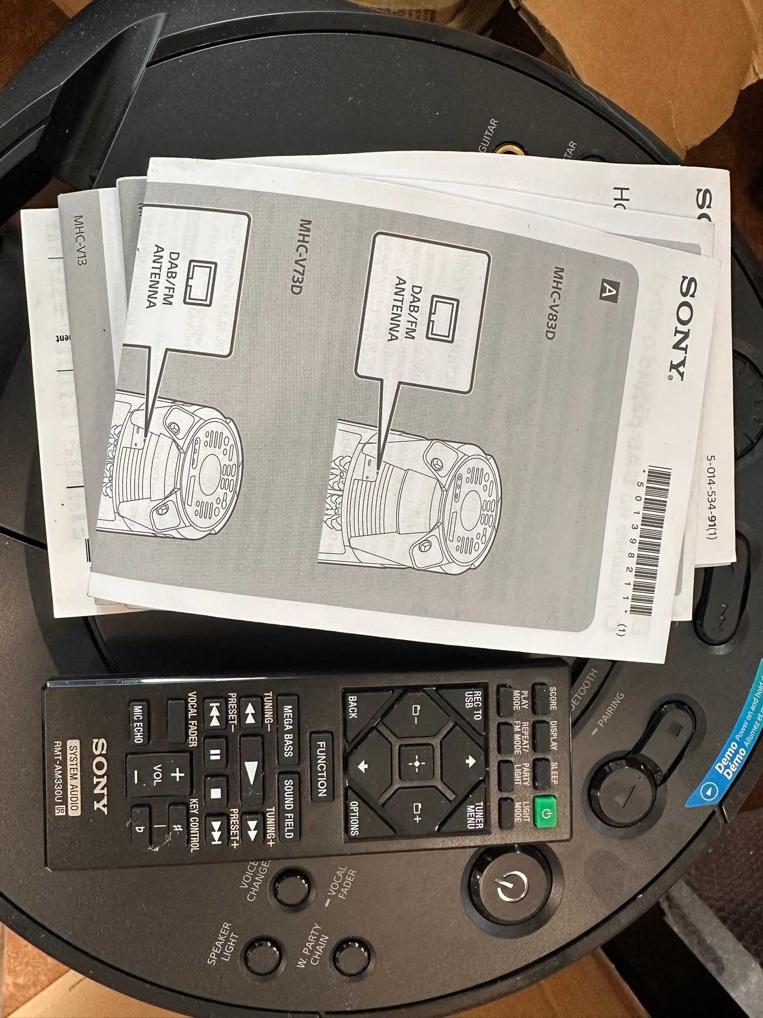 Głośnik SONY Power Audio MHCV13, 150W RMS + pilota, w super stanie