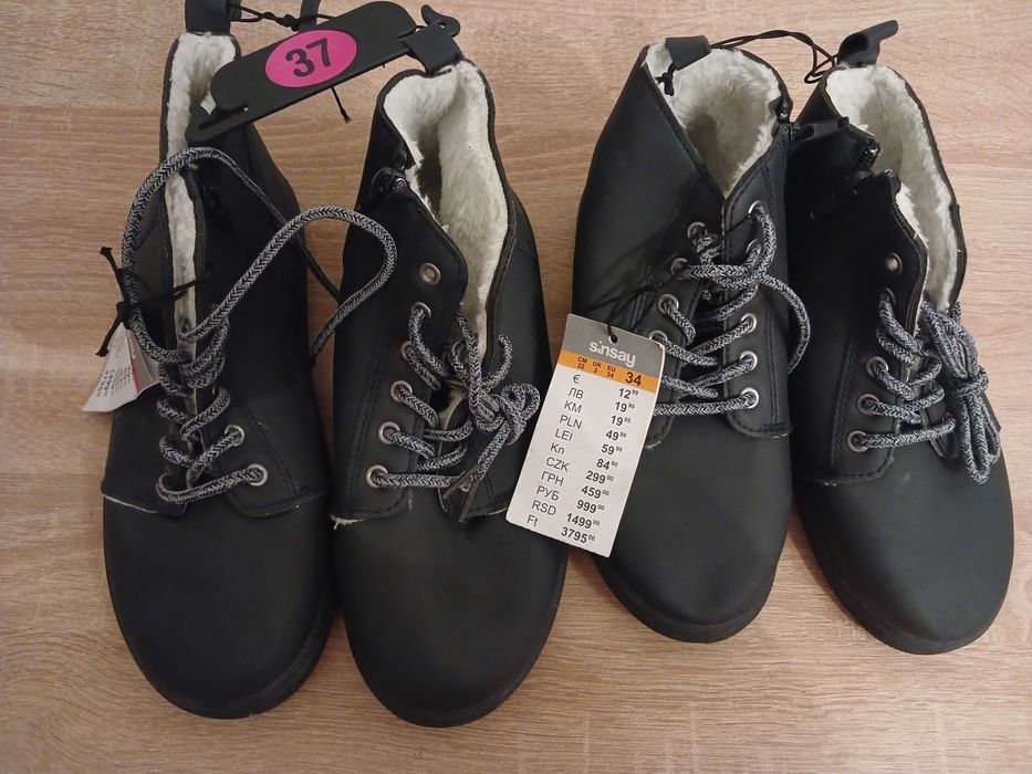 Ботинки 34, 37 розміри